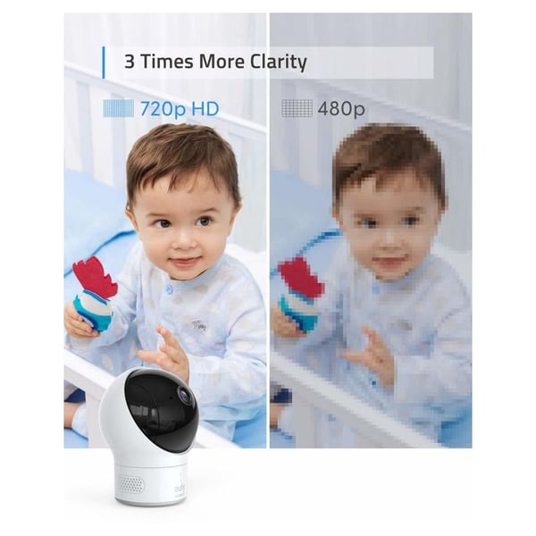 Eufy T83002D3 SpaceView Baby Monitor White