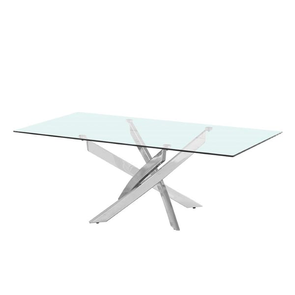 Danube - Leonardo Coffee Table-glass / Chrome
