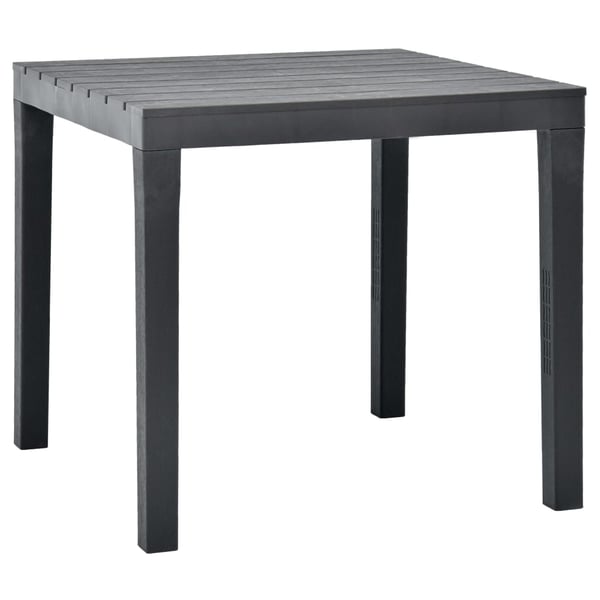 vidaXL Garden Table Anthracite 78x78x72 cm Plastic vidaXL Garden Table Anthracite 78x78x72 cm Plastic