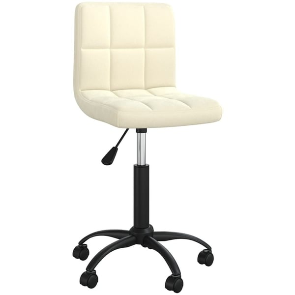 Vidaxl Swivel Office Chair Cream Velvet