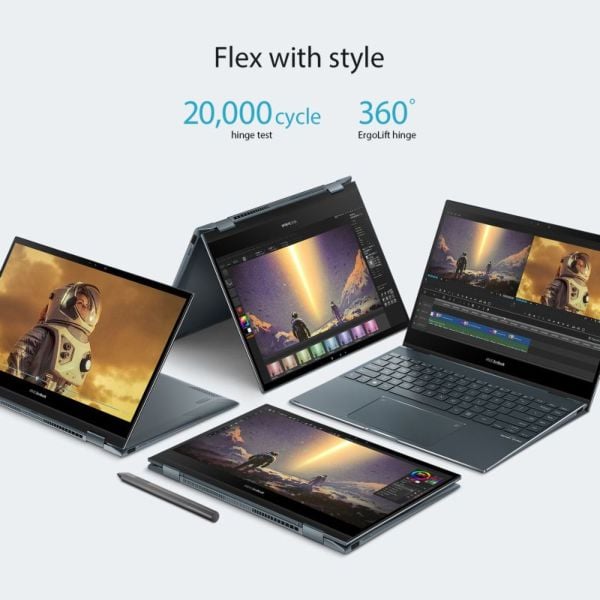 ASUS Zenbook Flip 13 OLED UX363EA-OLED101W Touch Laptop - Core i7 2.8GHz 16GB 1TB Shared Win11Home 13.3inch FHD OLED Pine Grey English/Arabic Keyboard with Stylus Pen ASUS Zenbook Flip 13 OLED UX363EA-OLED101W Touch Laptop - Core i7 2.8GHz 16GB 1TB Shared Win11Home 13.3inch FHD OLED Pine Grey English/Arabic Keyboard with Stylus Pen
