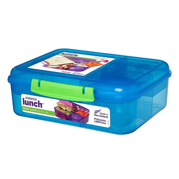 Buy Sistema – Bento Lunch 1.65L – Blue Online in UAE | Sharaf DG