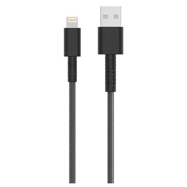 Max Braid 3A Metallic Lightning Cable Grey 2m Max Braid 3A Metallic Lightning Cable Grey 2m