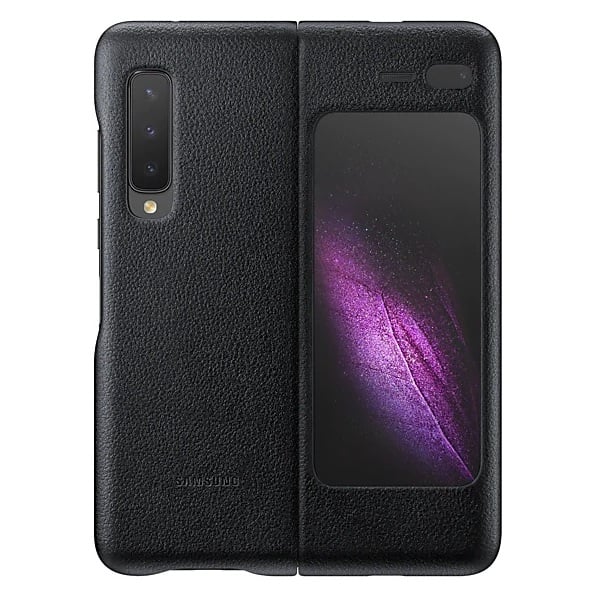 Samsung Leather Cover Black For Galaxy Fold Samsung Leather Cover Black For Galaxy Fold