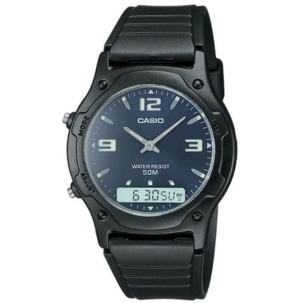 Casio Black Resin Men Watch AW-49HE-2AVDF Casio Black Resin Men Watch AW-49HE-2AVDF