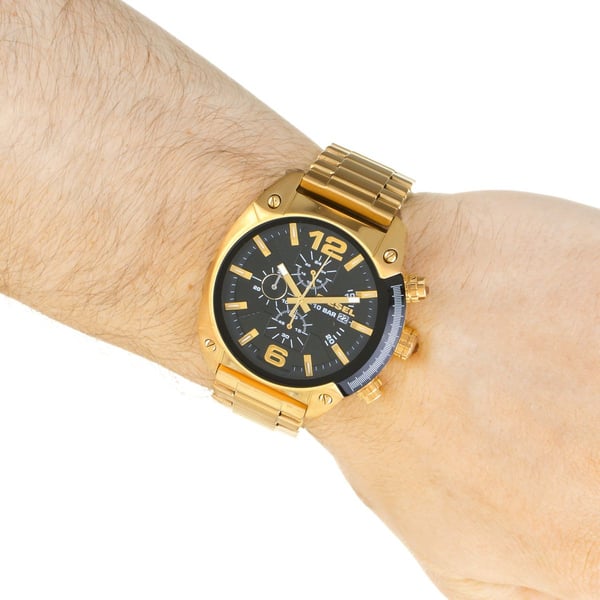 Diesel DZ4342 Overflow gold-tone bracelet Mens Watch Diesel DZ4342 Overflow gold-tone bracelet Mens Watch