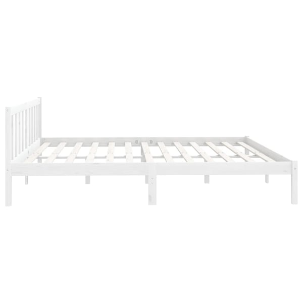 vidaXL Bed Frame White Solid Pinewood 200x200 cm