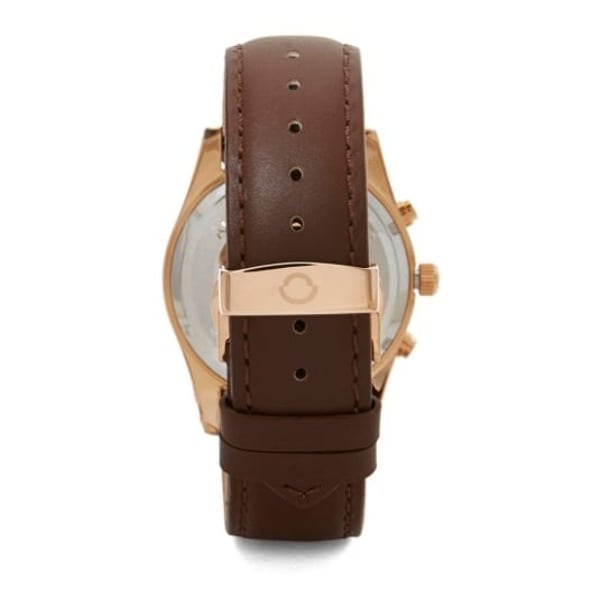 Omax PG11R65I Mens Multifunction Leather Watch Omax PG11R65I Mens Multifunction Leather Watch
