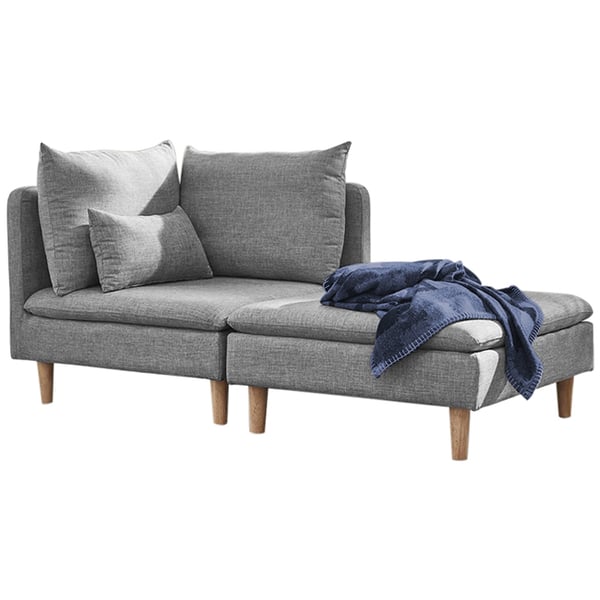 Buy Asghar Furniture Skyler Luxury Modular Chaise Lounge Grey