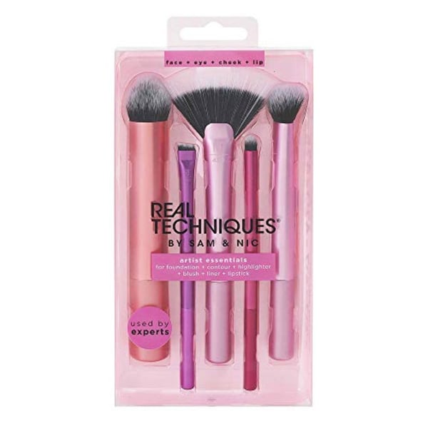 Real Techniques Artist Essentials Complete Face Makeup Brush Set for Makeup Artist Inspired Looks