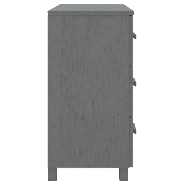 vidaXL Sideboard Dark Grey 90x40x80 cm Solid Pinewood vidaXL Sideboard Dark Grey 90x40x80 cm Solid Pinewood