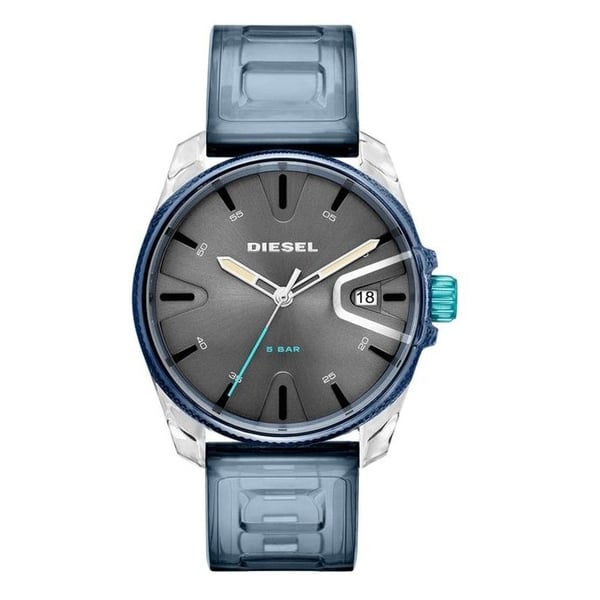 Diesel DZ1868 MS9 Three-hand in Blue Silicone Men's Watch