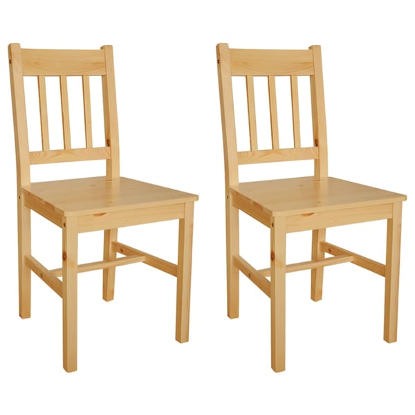 vidaXL Dining Chairs 2 pcs Pinewood vidaXL Dining Chairs 2 pcs Pinewood