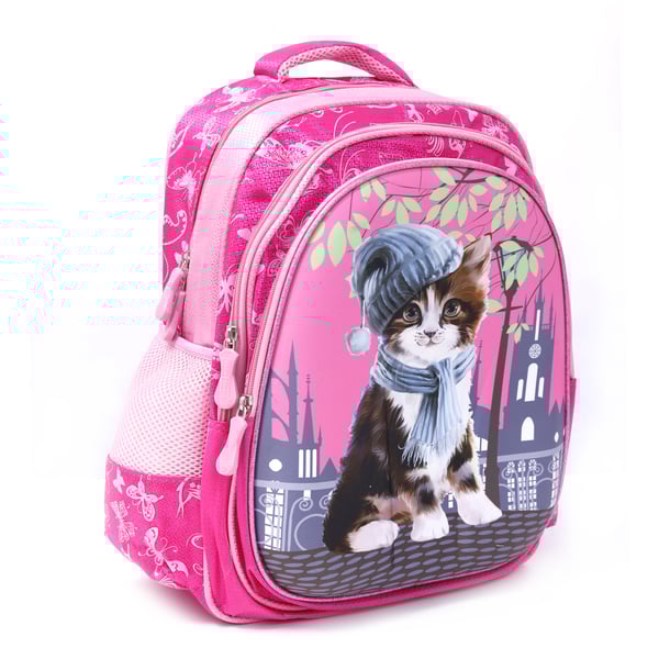 Para John 14inch Graphic Printed School Bag Pink Para John 14inch Graphic Printed School Bag Pink