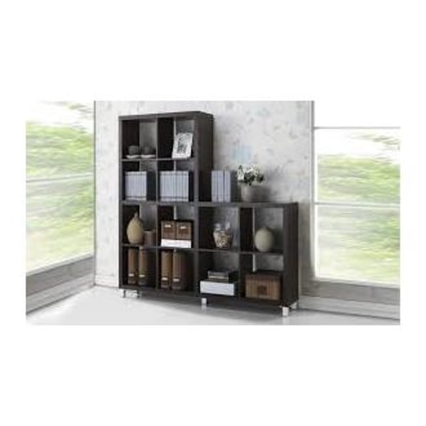Modern Cube Shelving Unit in Brown Color Modern Cube Shelving Unit in Brown Color