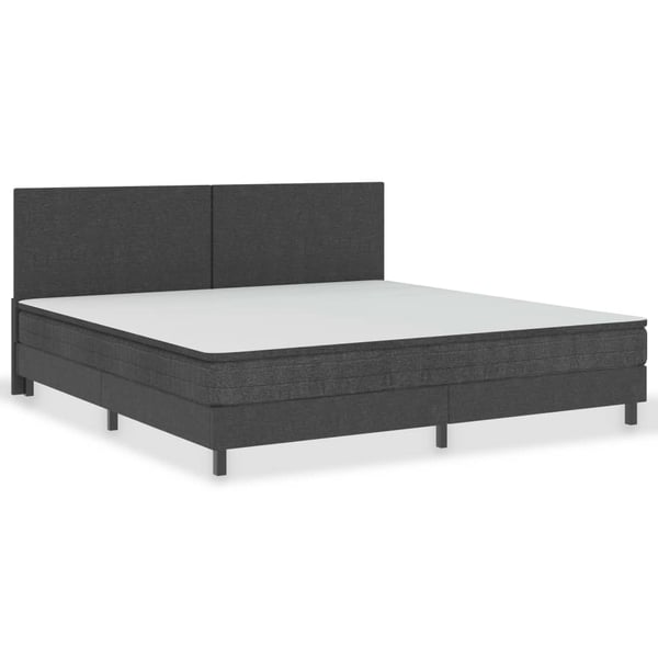 Buy vidaXL Box Spring Bed Frame Grey Fabric 200×200 cm Online in UAE