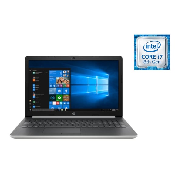 HP 15-DA1007NE Laptop - Core i7 1.8GHz 8GB 1TB 4GB Win10 15.6inch FHD Natural Silver HP 15-DA1007NE Laptop - Core i7 1.8GHz 8GB 1TB 4GB Win10 15.6inch FHD Natural Silver