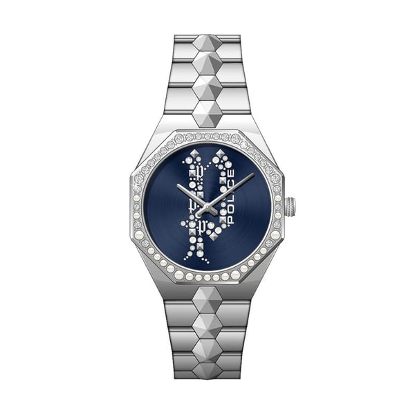 Police Montaria Urban Rebel Women's Wrist Watch With Stainless Steel Bracelet Strap - Pewlg2109601 Police Montaria Urban Rebel Women's Wrist Watch With Stainless Steel Bracelet Strap - Pewlg2109601