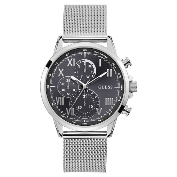 Guess Porter Silver Stainless Steel Multi-function Men Watch W1310G1 Guess Porter Silver Stainless Steel Multi-function Men Watch W1310G1