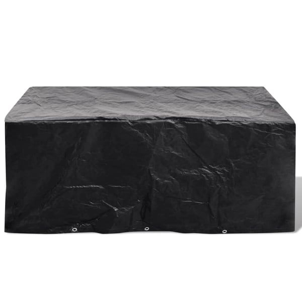 Vidaxl Garden Furniture Cover 6 Person Poly Rattan Set 10 Eyelets 240x140cm