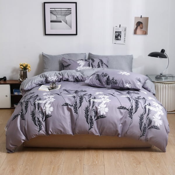 Buy LUNA HOME King Size 6 Pieces set, Reversible Modern Gray color