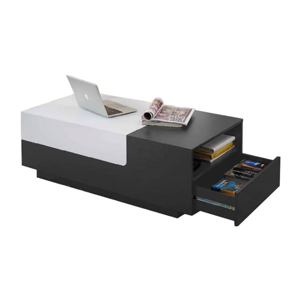 Asghar Furniture - Alyv Coffee Table - Black & White Asghar Furniture - Alyv Coffee Table - Black & White