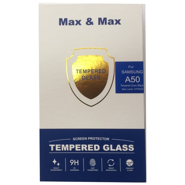 Max & Max Tempered Glass Screen Protector For Galaxy A50/A30