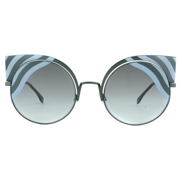 Fendi FN-0215/S-0KC53EQ Cat Eye Metal Black Women Sunglasses