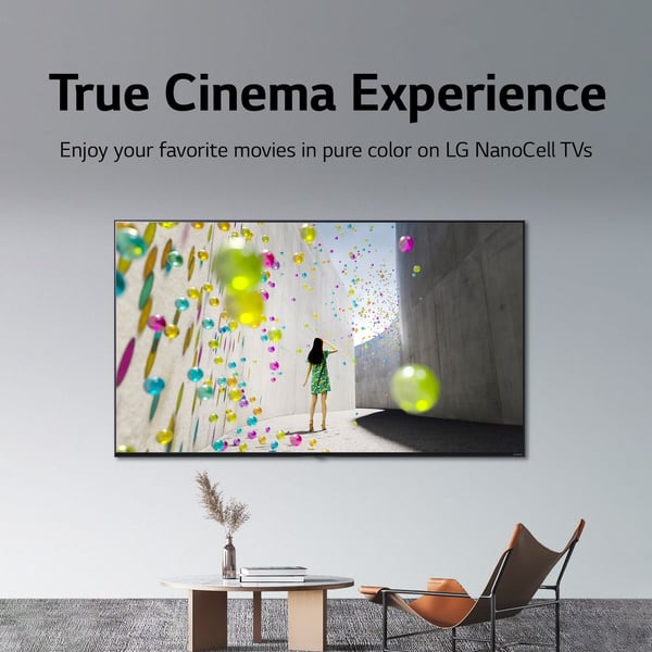 LG NanoCell TV 75 inch NANO79 Series, Cinema Screen Design 4K Active HDR webOS22 with ThinQ AI 75NANO796QA