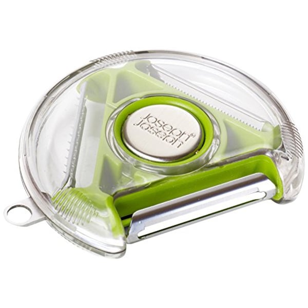 Joseph Joseph Rotary Vegetable Peeler With 3 Blades, Green