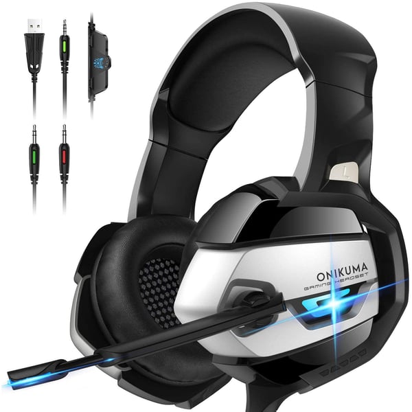 Onikuma Gaming Headset Compatible with PS4 and Xbox One (new), Nintendo Switch