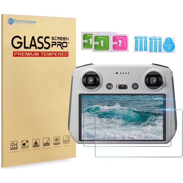 ElectronGeek 2-Pack Tempered Glass Screen Protector for DJI Mini 3 Pro DJI RC Remote Controller