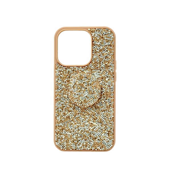Isafe Bling Pop Up Hard Cover For iPhone 14 Pro Rose Gold