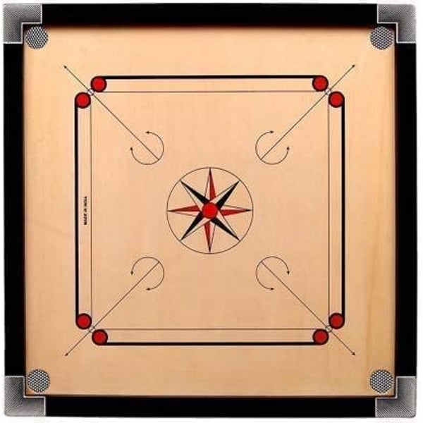 ULTIMAX Carrom Board Indoor Board Game Wooden Carrom board with Wooden coins (3636