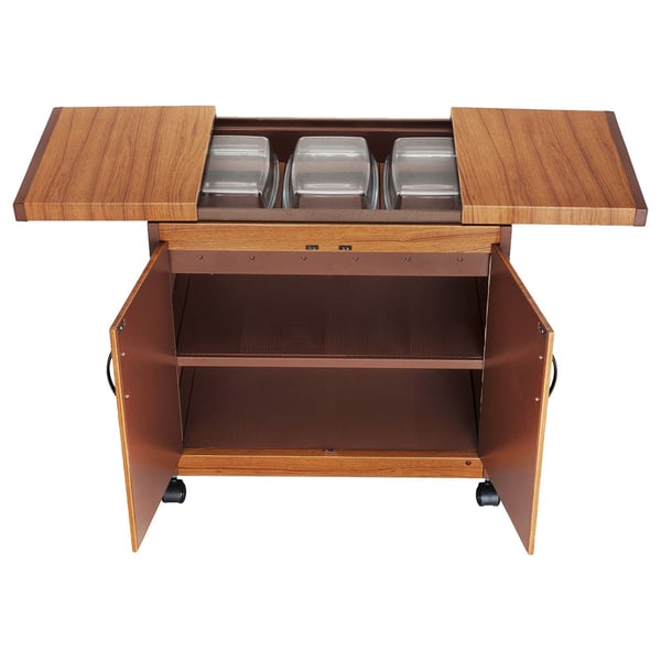 Wolf Power Freestanding 3 Dish Food Warmer Trolley WPS6232GO Wolf Power Freestanding 3 Dish Food Warmer Trolley WPS6232GO