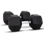Sparnod Fitness Hex Dumbbells 5KG Each X 2 Rubber Coated Non-slip Handle For Or Muscle Toning And Full Body Workout