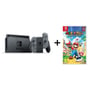 Nintendo Switch Console With Grey Joy Con + Mario + Rabbids Kingdom Battle Pack