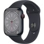 Apple Watch Series 8 GPS + Cellular 45mm Midnight Aluminum Case with Midnight Sport Band - Regular