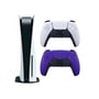 Sony PlayStation 5 Console (Disc Version) With Extra Wireless Purple Controller - International Version