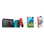 Nintendo Switch V2 Neon Blue/Neon Red Console + The Legend Of Zelda: Breath Of The Wild Game + 1 Game + Accessory