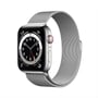 Apple Watch Series 6 GPS+Cellular 44mm Silver Stainless Steel with Silver Milanese Loop