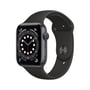 Apple Watch Series 6 GPS 44mm Space Grey Aluminum Case with Black Sport Band