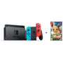 Nintendo Switch Gaming Console 32GB Black With Neon Joy Con + Pokemon Lets Go Eevee Game + 1 Assorted Game